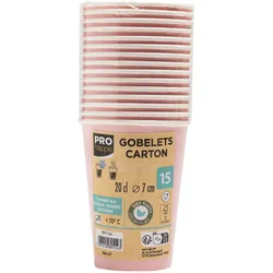 PROnappe Einweg-Kaffeebecher, pink 200 ml