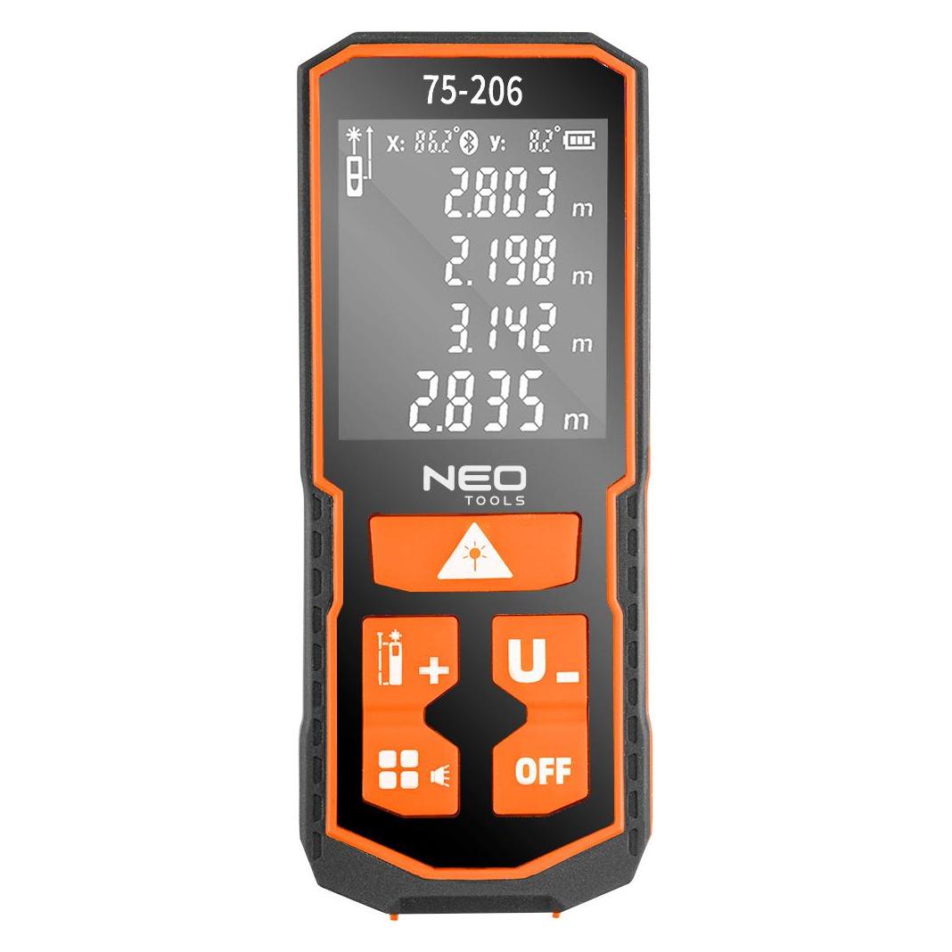 Neo Tools Laser rangefinder, distance 100 m, IP54 (100 m, Laserentfernungsmesser) (75-206)
