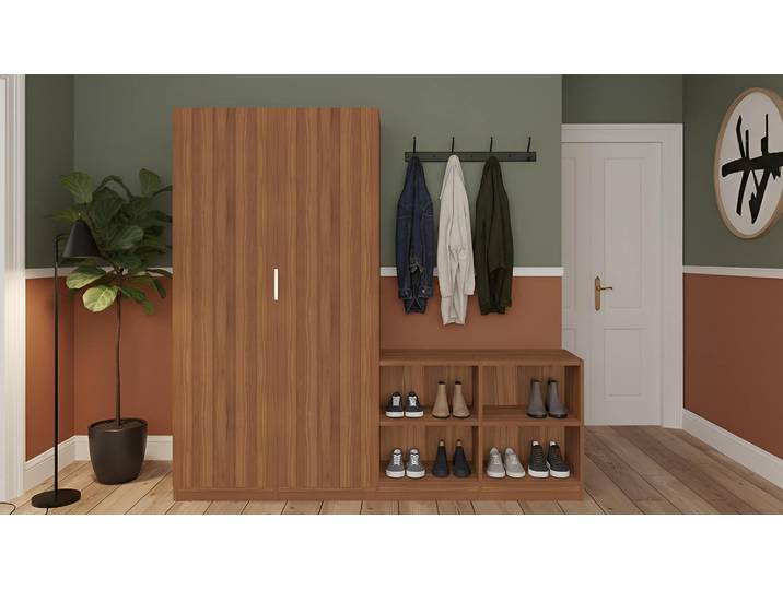 Garderobenschrank aus Nussbaum Premium Dekore Nuss­baum