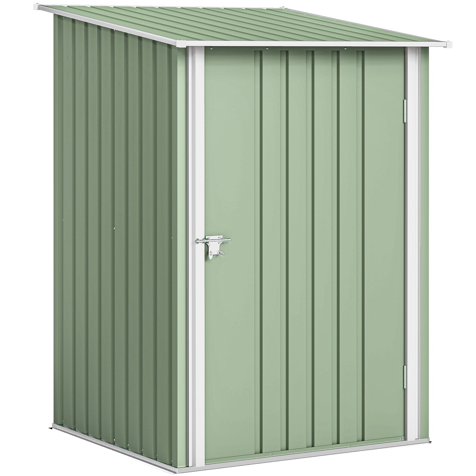 Outsunny stalen gereedschapsschuur lichtgroen B/D/H: 100 x 103 x 160 cm