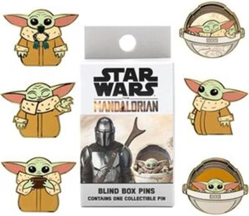 Loungefly Caja Sorpresa Pin Sello Funko Disney Star Wars The Mandalorian Grogu Baby Yoda Talla Única Niño