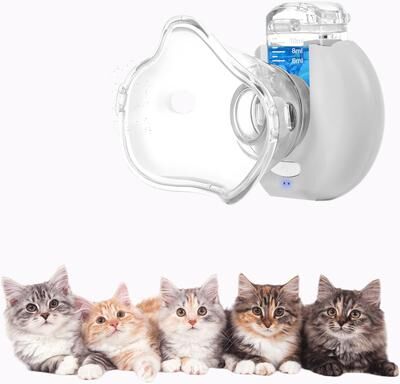 Happy Pet Pantry Portable Mesh Veterinary Nebulizer For Pets Silent Respiratory Therapy Device Portable Mesh Veterinary Nebulizer For Pets Silent Respiratory Therapy Device