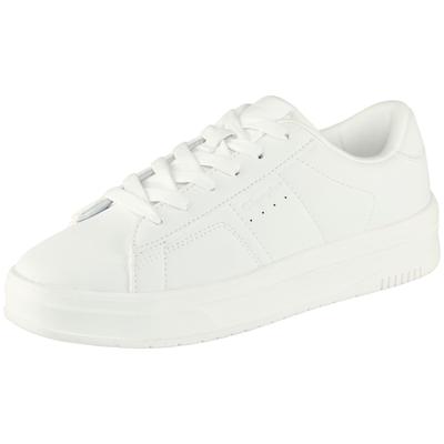 Sneaker CHAMPION "TL23 EVOLVE", Damen, Gr. 37,5, Synthetik, weiß (triple wht), Schuhe Sneaker, mit Gummilaufsohle, leicht profiliertes Laufsohlenprofil