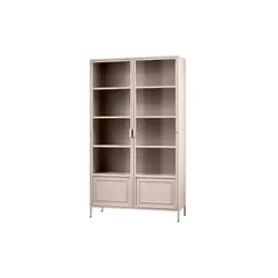 WOOOD Vitrine  Ronja ¦ rosa/pink ¦ Maße (cm): B: 110 H: 189