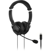 USB-C HiFi-Kopfhörer mit Mikrofon, Headset schwarz