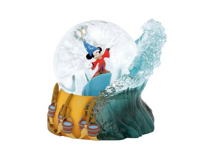 Enesco Disney Showcase Fantasia Zauberer Mickey Mouse Wasserkugel zum 85. Jahrestag, 14 cm, Mehrfarbig