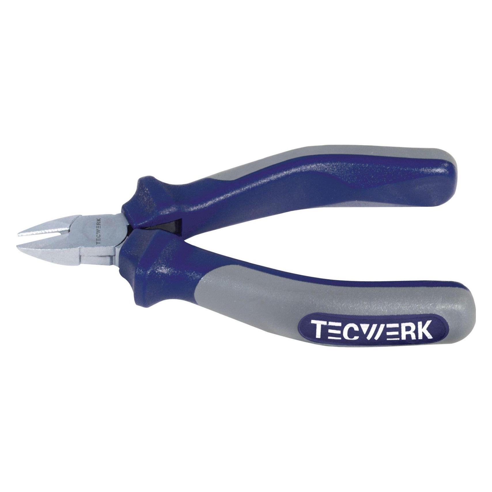 Tecwerk Elektronik-Seitenschneider Länge 110 mm Facette ja geschwärzt (110 mm) (2000810526)