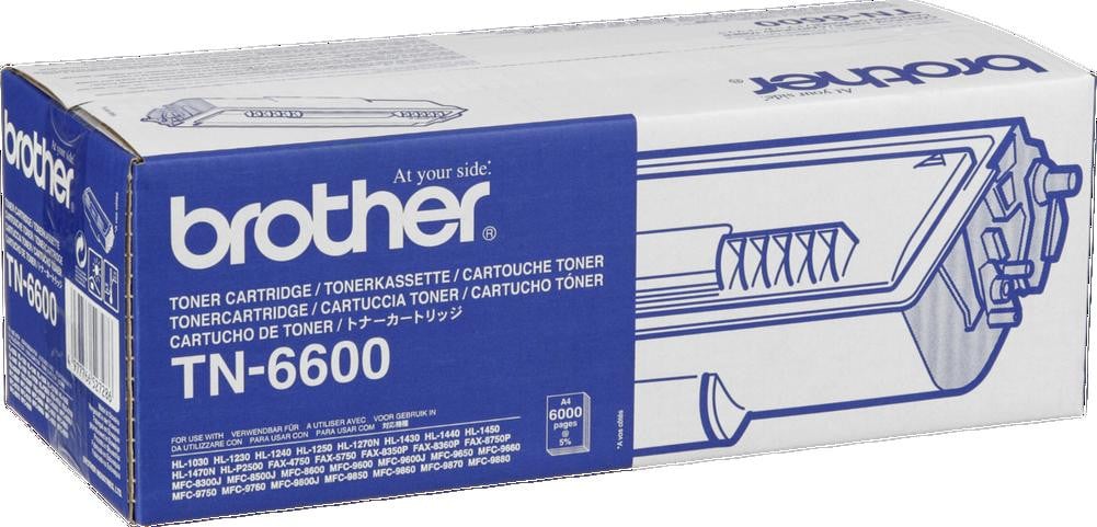 Brother TN-6600 High Yield Laser Toner Cartridge - Zwart