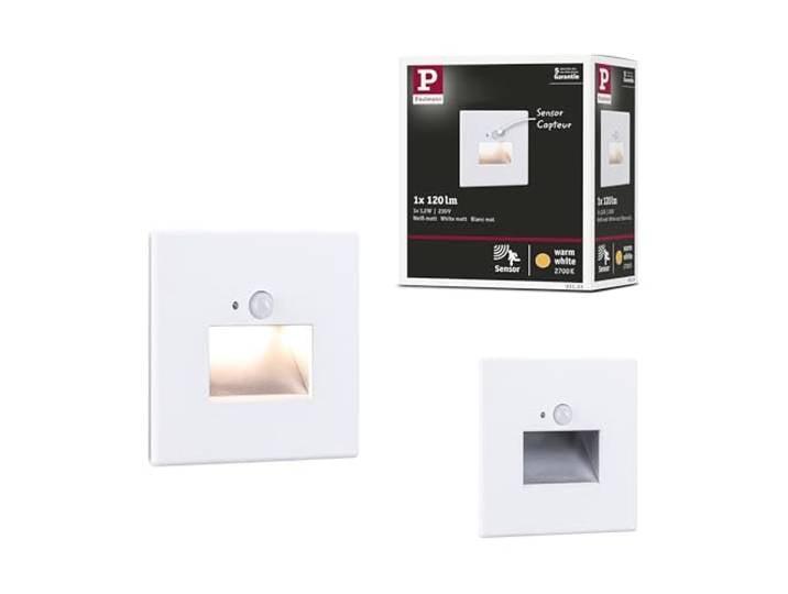 Paulmann Edge encastrés spécial mur carré LED 1x1\,2W 230V Détecteur de proximité Blanc 93133