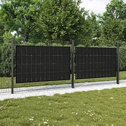 Wattstone ZaunPV Montagepaket für 2x PV-Modul - TL-Halter Schwarz M2B - 0% MwSt. (gemäß§12 Abs.3 UstG**)