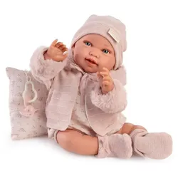 Antonio Juan Pipa Invierno 42 cm Babypuppe mit Winteroutfit und weichem Stoffkörper