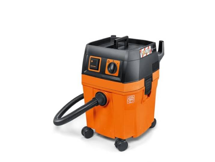 FEIN Dustex 35 L\, Aspirateur eau et poussières puissant pour le raccordement d'outils électroportatifs en atelier ou sur chantier.Certification classe de poussières L.