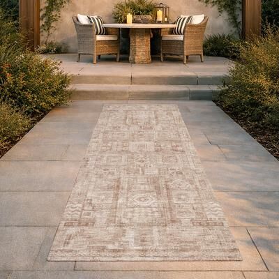 Addison Rugs Machine Washable Indoor/ Outdoor Vintage Plymouth Chantille Rug