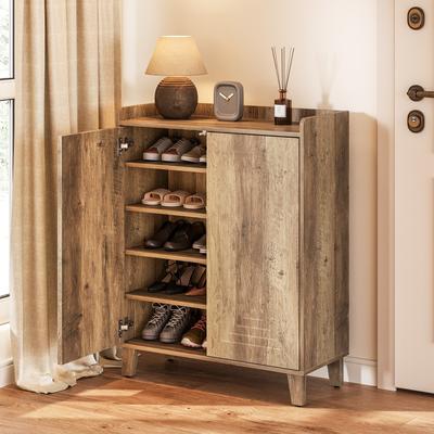Bluebell 5-Tier Wooden Shoe Cabinet with Doors