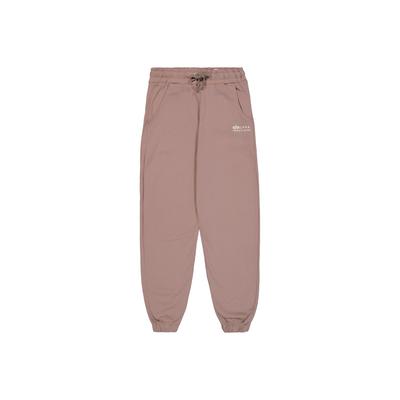 Jogginghose ALPHA INDUSTRIES "Organics EMB Regular Jogger", Herren, Gr. XS, Normalgrößen, braun (organic braun), Obermaterial: 100% Baumwolle, Hosen Jogginghose