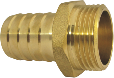 AquaCraft Schlauchtülle 1 Zoll 1001000087 Schlauchstutzen 1Zoll = 33,3mm 19mm (3/4 Zoll Schlauch), messing