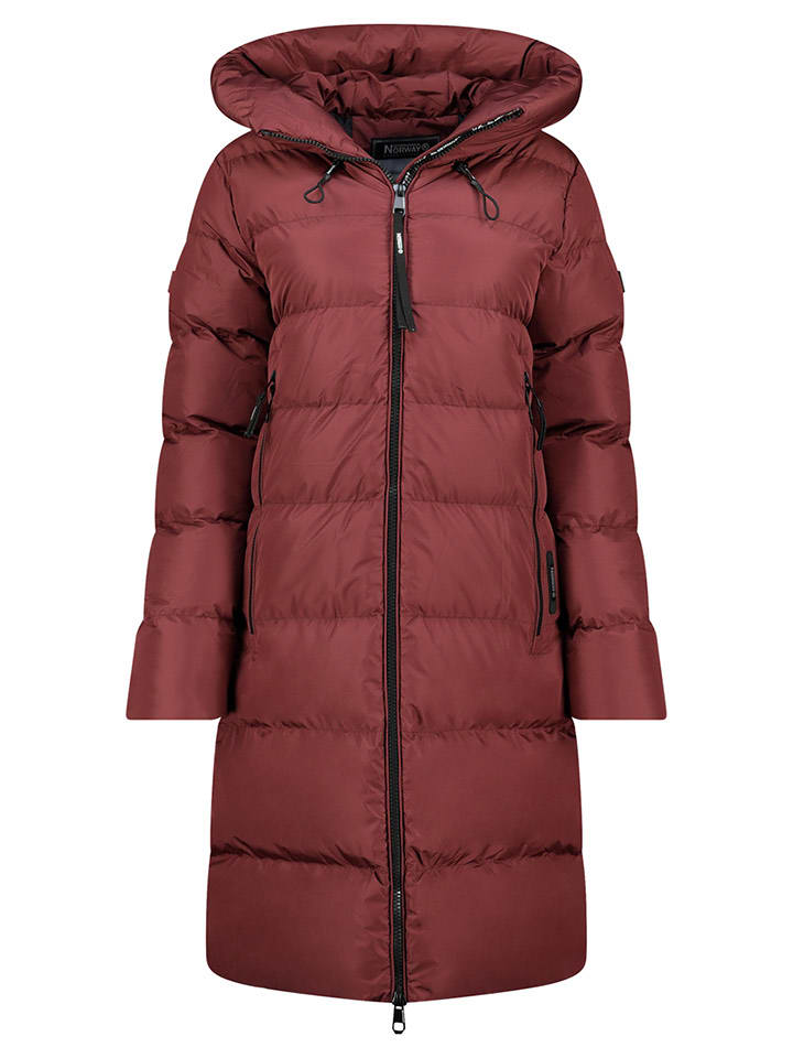 Geographical Norway Wintermantel "April" in Bordeaux - XXL