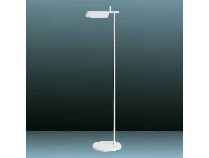 FLOS Designer Stehlampe Tab, weiß / opal, für Wohn- / Esszimmer, Aluminium, Design