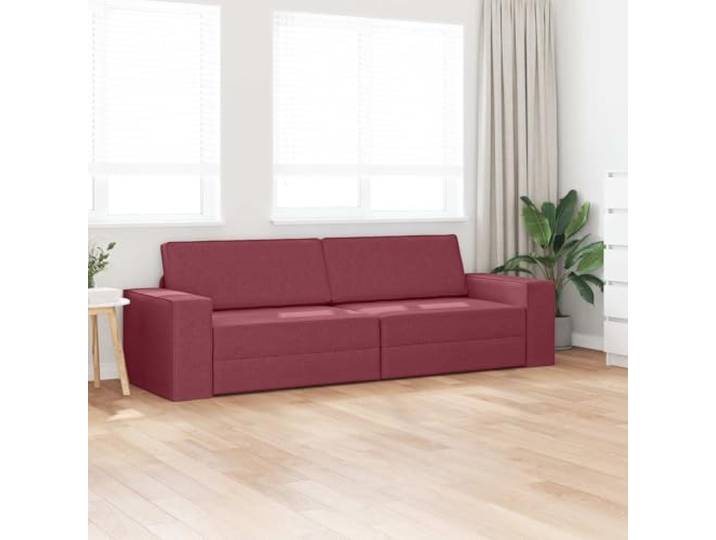 KTHLBRH Schlafsofa Weinrot 245 x 78 x 77 cm Stoff Modernes Design, klare Linien, perfekt für Gäste und tägliche Entspannung