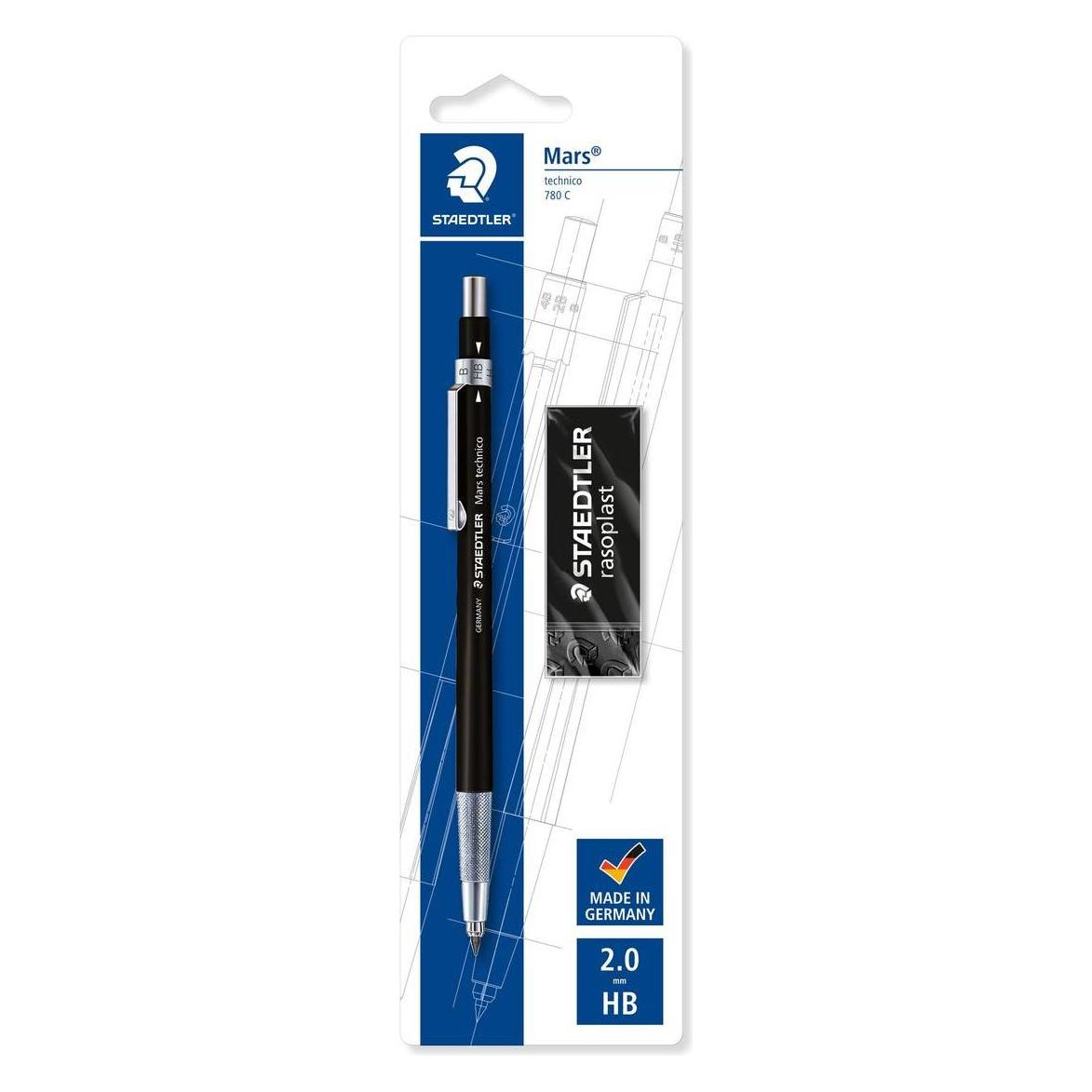 Staedtler Mars technico 780 Fallminenstift Blisterkarte mit 1 Mars technico (2 mm, HB, 1x) (780 C BKP6)