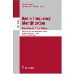 Radio Frequency Identification: Security and Privacy Issues, Fachbücher von Nitesh Saxena, Ahmad-Reza Sadeghi