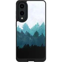 Nivocase Handyhülle für Samsung Galaxy S25 Edge Hülle NIVOpure Case Schwarz Abstrakt Baum Wald (Samsung Galaxy S25 Edge), Smartphone Hülle, Schwarz