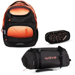Wave Wave Infinity Move Schulrucksack Set 3 tlg. "Gradient Blooms" Koffer24