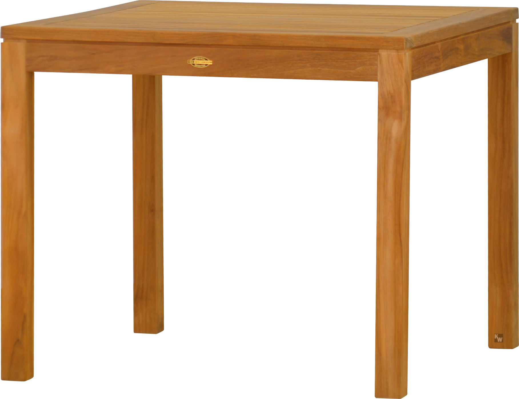 Teak Gartentisch Notting Hill 90 x 90 cm premium moderner Massivholztisch aus erstklassigem Teak-Kernholz hochwertiger Teaktisch naturbelassen