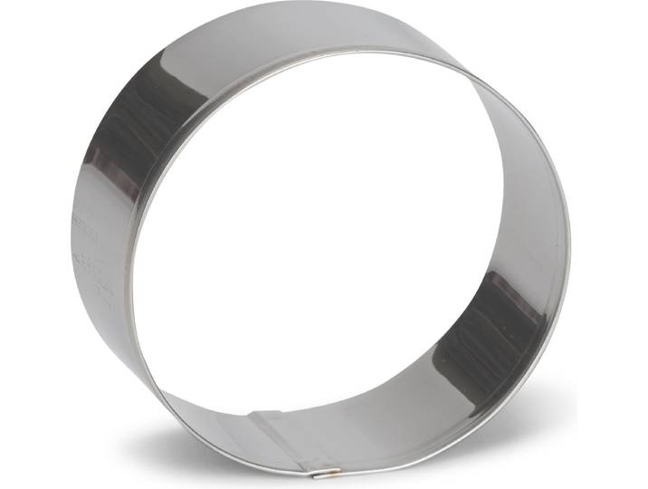 uitsteekvorm Cirkel 8 cm RVS zilver