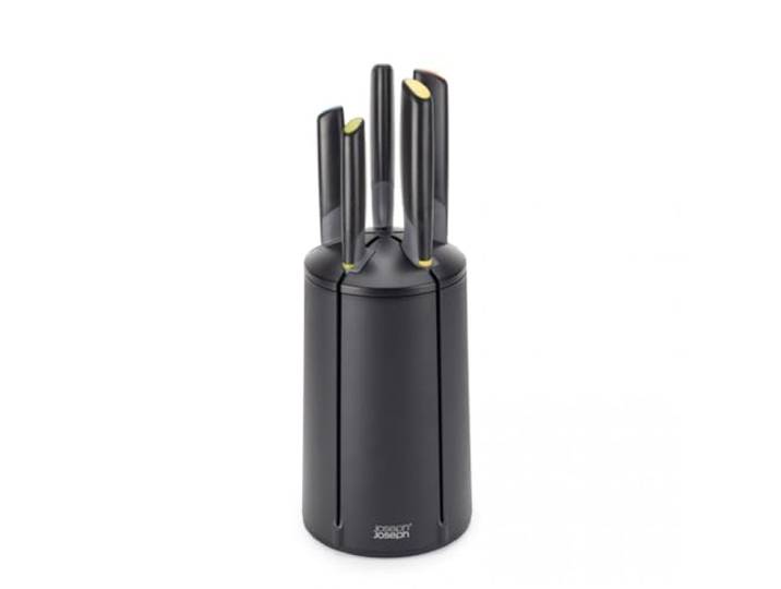 Joseph Joseph Elevate Couteaux 5 pièces Carousel avec bloc de couteaux rotatif\, acier inoxydable japonais - Multicolore