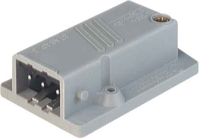 hirschmann Connecteur mâle AB STASAP 3 gris (932514106)