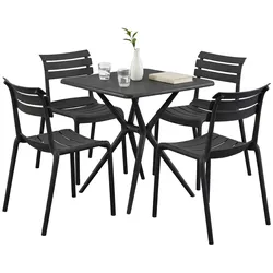 Gartenmöbel-Set Vela mit 4 Stühlen