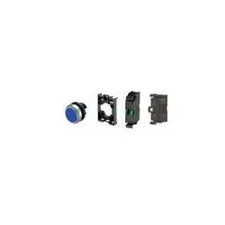 Eaton 132614 Leuchtdrucktaste, RMQ-Titan, flach, tastend, 1 S, blau, Sichtverpackung zum Aufhängen M22-DL-B-K10LED-BVP