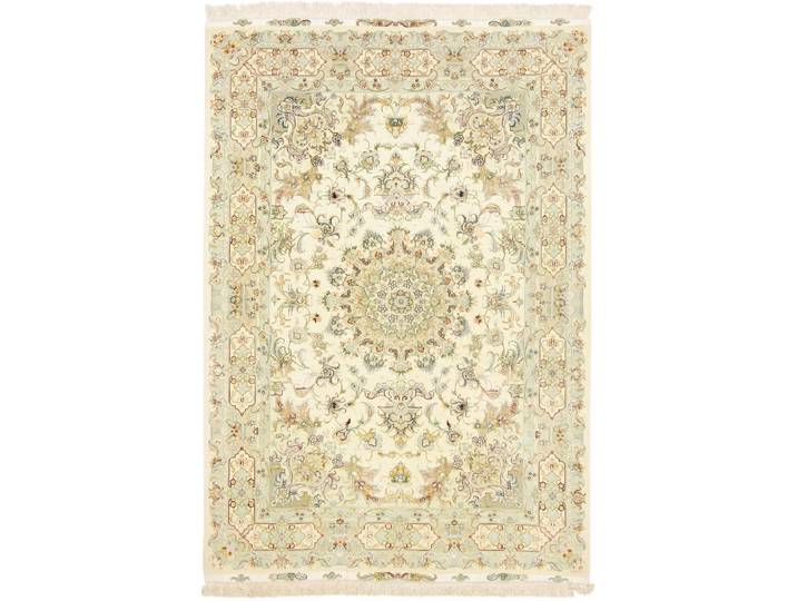 Täbriz 50Raj Signiert Seidenkette Teppich 171x248 Handgeknüpft Orientteppich Perserteppich Wolle mit Seide
