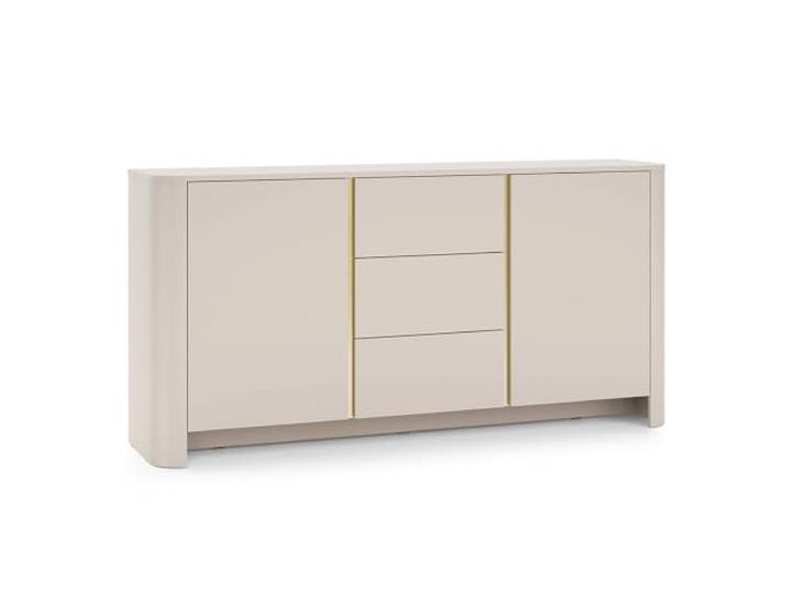Kommode AMOS KSZ168 Cachemire 103x132x39 cm Kommode AMOS KSZ168 - Cachemire - Abgerundet - Leises Schließen - Schubladen - Breite 103 cm, Höhe 132 cm, Tiefe 39 cm