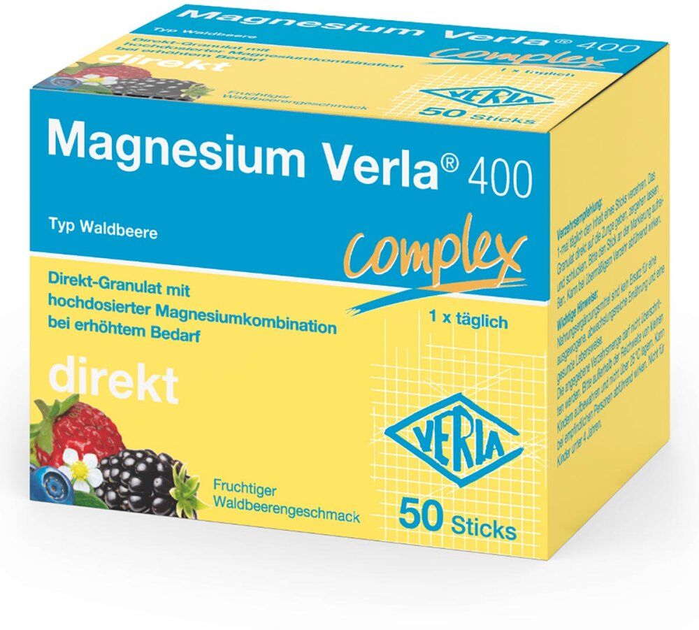 Magnesium Verla 400 Waldbeere Direkt-Granulat 50stk