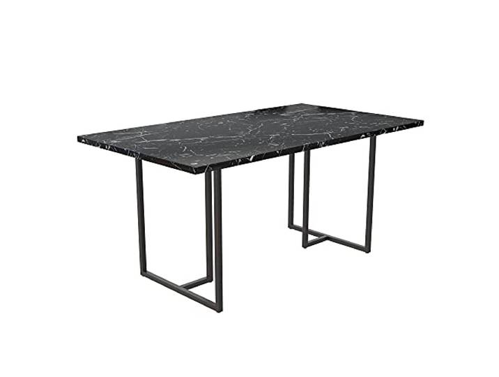 Astor Esstisch für 6 Personen in Marmoroptik L160 cm, schwarz