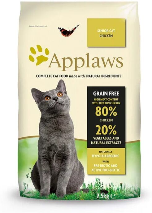 Applaws Cat Dry Senior Frango 7.5 Kg