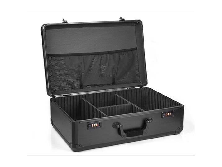 Valise à outils en aluminium, boîte à outils, boîte de rangement, résistante aux chocs, pour équipement de sécurité, sacoche pour appareil photo, boîte de présentation d'échantillons