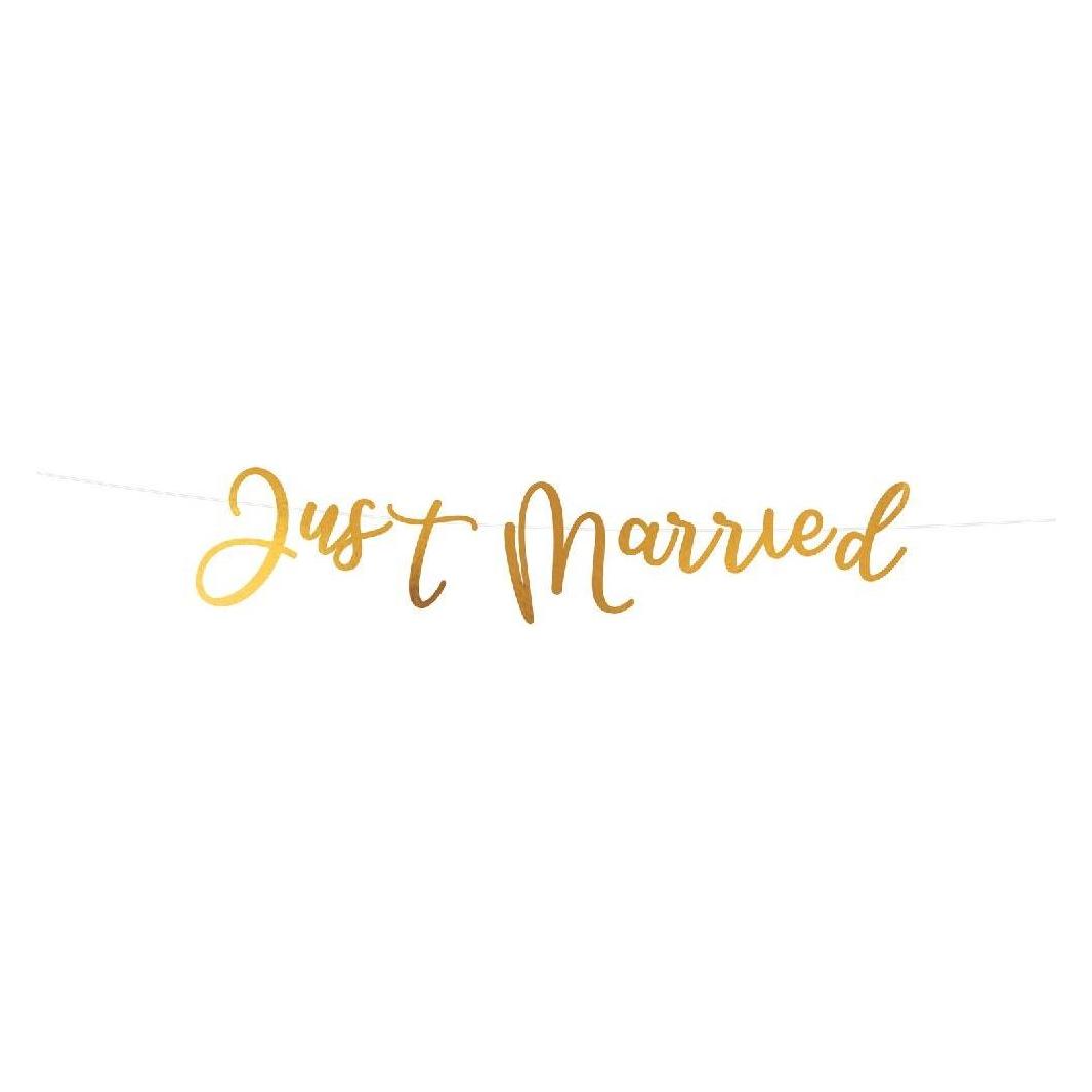 Amscan Partykette 'Just Married' Hochzeit Papier 91,5 cm (6 Stk.) (9913256)