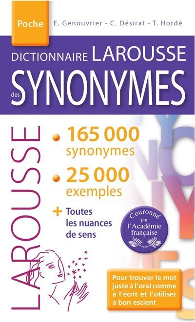 Dictionnaire Larousse des synonymes - Preis vom 11.10.2026 03:10:56 h