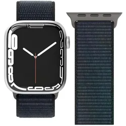 Vonmählen Fitness Loop Dark Gray 42/44/45/49mm (Nylon, Nylongewebe), Uhrenarmband, Blau