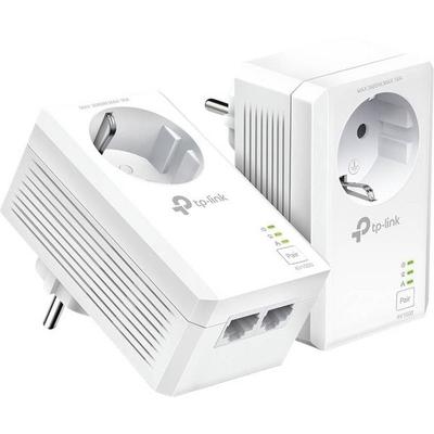 TP-LINK AV1000 2-Port GB Powerline Starter Kit Powerline Einzeladapter Duo Set TL-PA7027P KIT 1000 MBit/s