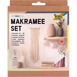 folia Makramee-Set natur, rosé