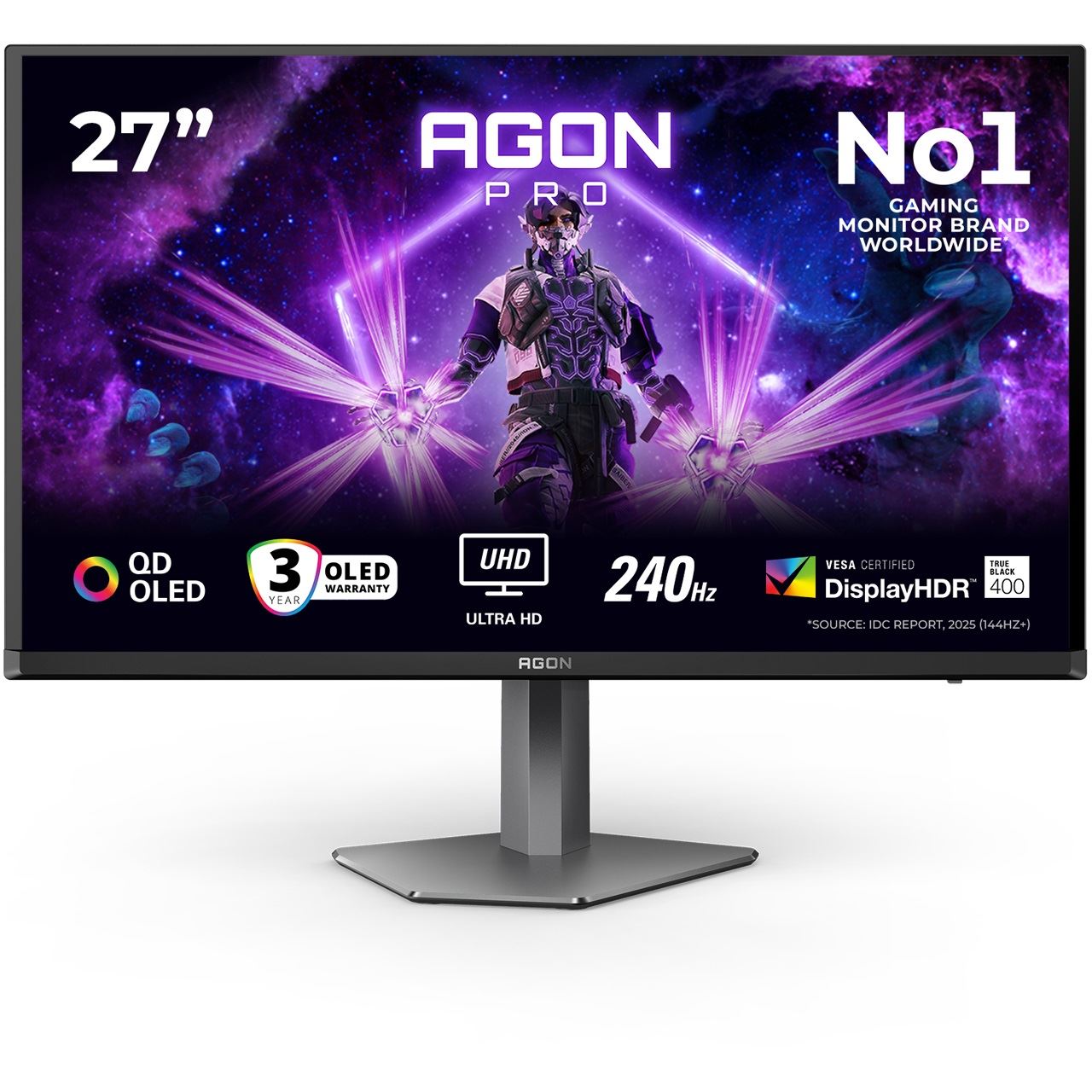 27" (68,58cm) AOC AGON Pro AG276UZD schwarz 3840x2160 1x DisplayPort 2.1 / 1x USB-C mit Displayport / 2x HDMI 2.1