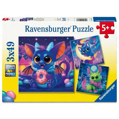 Kinderpuzzle 3x49 Teile - Monsterchen