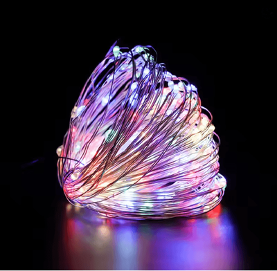 Inspire Essentials Mini Colored LED Fairy String Lights Set multicolor 1meter 10pieces