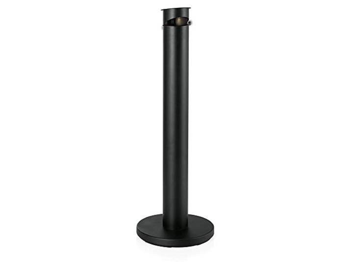 WAS 1127 350 Pulverbeschichteter Stahl Standascher mit Herausnehmbarem Aschenbehälter, Schwarz, 13.0cm Durchmesser, 92.0cm Höhe