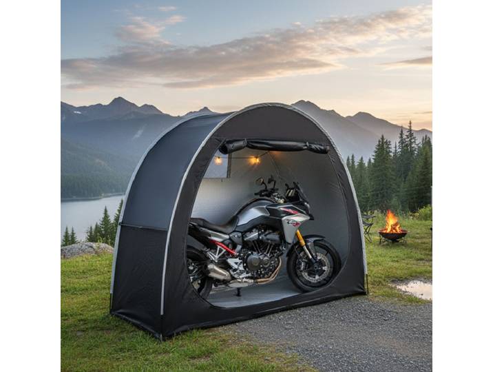 Abri de vélo d'extérieur Portable, tente de rangement, cadre en alliage d'aluminium, sac de transport en tissu Oxford inclus, Protection facile du vélo