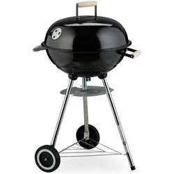 Relaxdays, Holzkohlegrill, Kugelgrill (46 cm)
